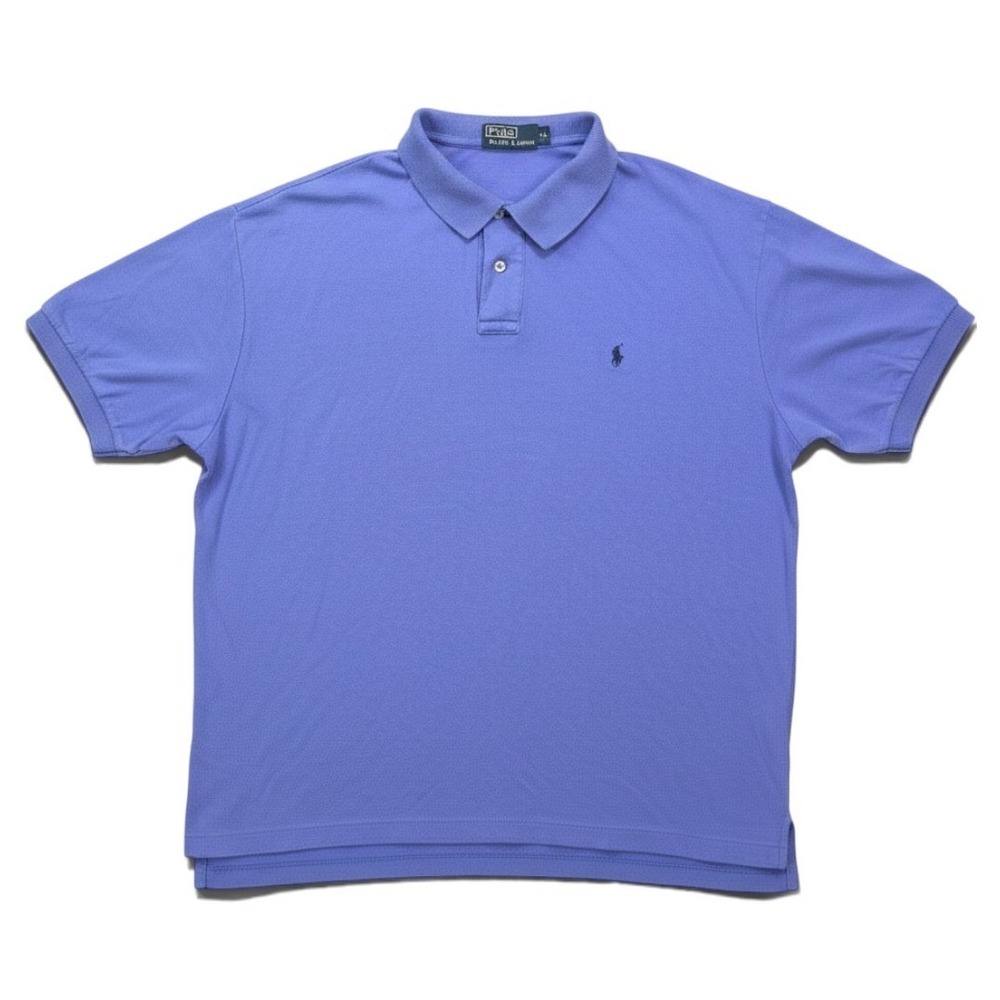 Polo Ralph Lauren Mens XL Blue Cotton Polo Shirt Pony Logo Preppy Classic Fit